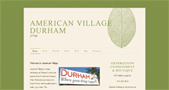 Desktop Screenshot of americanvillagedurham.org