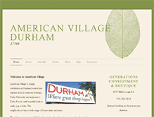 Tablet Screenshot of americanvillagedurham.org